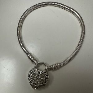 Pandora heart locket bracelet